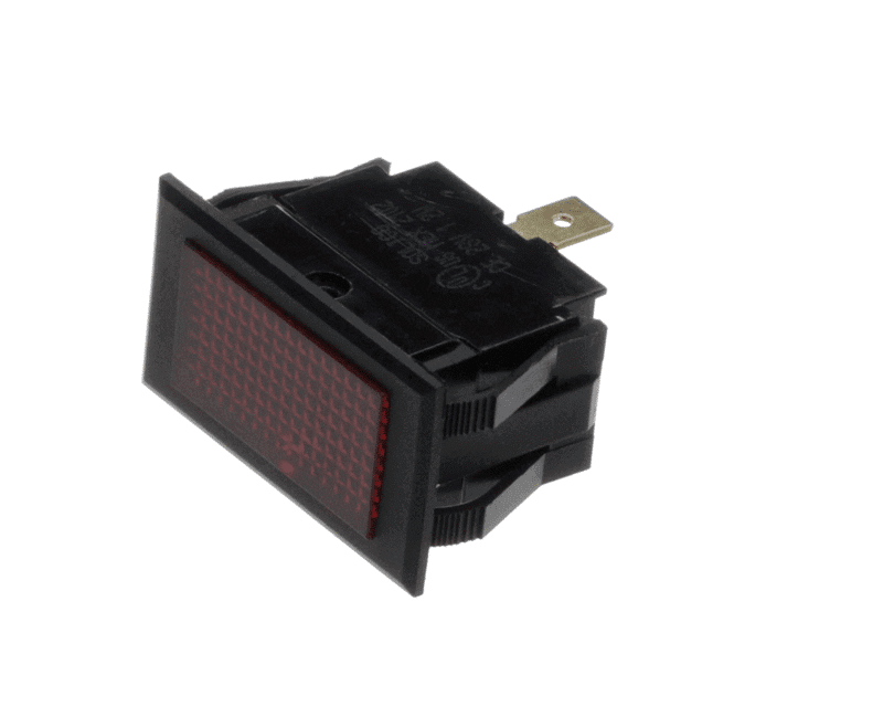 Garland 1621000 Pilot Light, Red Lens, Black Bezel, 28V
