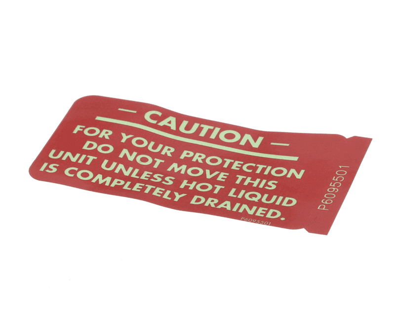 PITCO P6095501 Sticker, Caution
