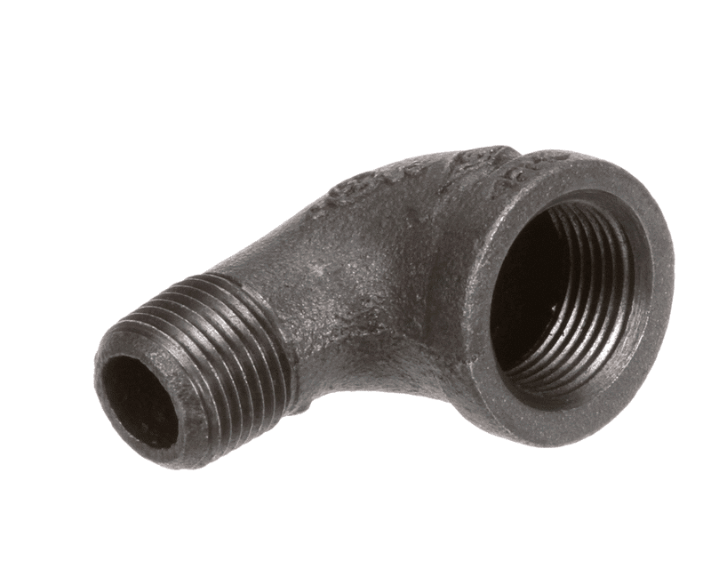 PITCO 60136801 Street Elbow, 90 Degree, 3/4" Female x 1/2" Male, Black Iron