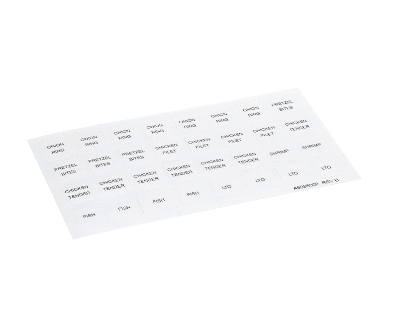 PITCO A6085002 Label, Culvers, Right Hand