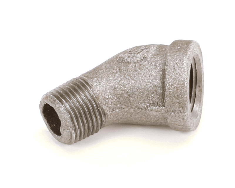 PITCO P7037770 Fitting, ELB, 45 Degree, Street, 3/8", Black