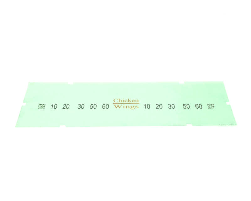 PITCO A6085504 Label/Overlay, Hooters, Chicken Wings