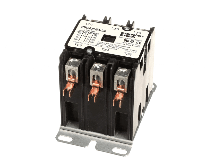 PITCO 60157204 Contactor, 3 Pole, 120 Volt 50/60HZ Coil