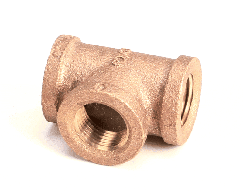 PITCO PP10659 Tee, Fitting, 3/8" Female Thread, Brass