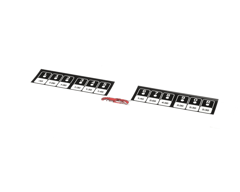 PITCO A6111101 Label/Overlay, RL-Fryer, Lobster