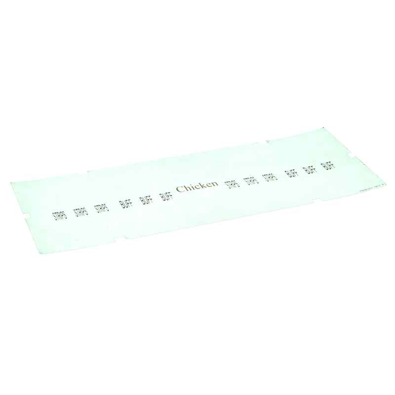 PITCO A6085501 Label/Overlay, Chicken, Hooters