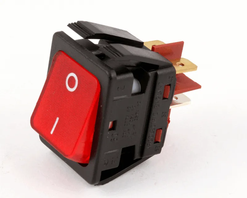 [PT60142401] PITCO 60142401 Switch, Rocker, DPDT, 120V, Red Lamp