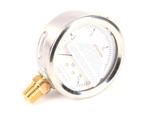 [PT60163501] PITCO 60163501 Pressure Gauge, 0-15 Psi