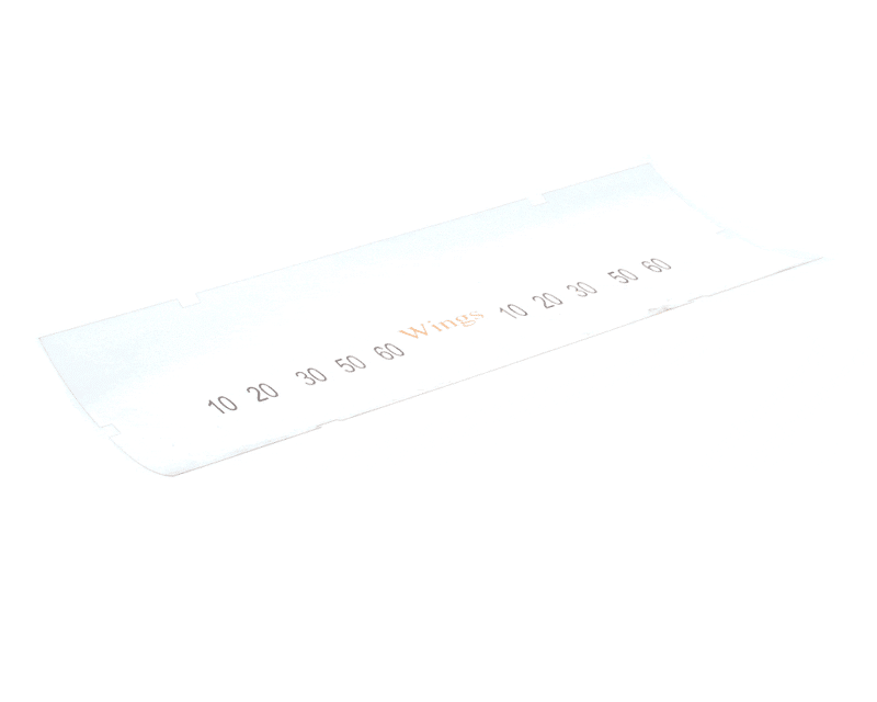 PITCO A6085502 Label/Overlay, Hooters Wings