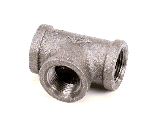 [PTP7036860] PITCO P7036860 Tee, 3-Way, 3/4" Inside Thread, Black Iron
