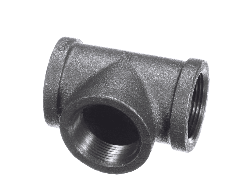 PITCO P7036856 Pipe Tee, 3-Way, 1-1/4", Black Iron