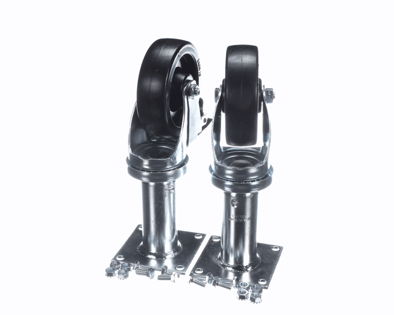 PITCO B3902101-C Swivel Plate Caster, Set of 2, 1 Locking, 1 Non-Locking