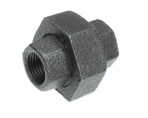 [PTP7036901] PITCO P7036901 Pipe Union, 3/8", Black Iron