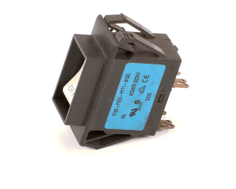 PITCO 60078503 Circuit Breaker/Rocker Switch, 6 Amp, DPST