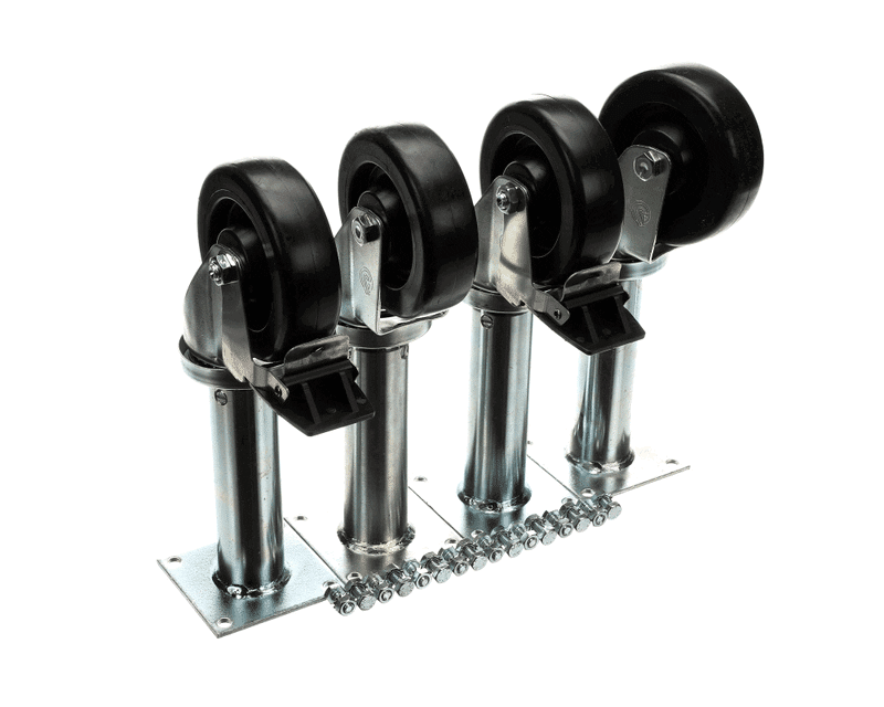 PITCO B3901505 Caster Set with Hardware, Swivel, 2 with Brake,Set of 4