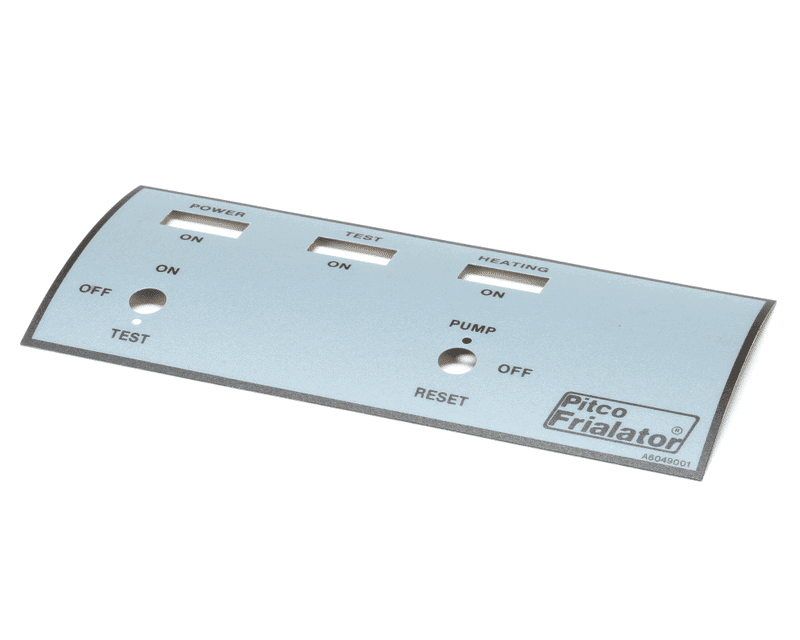 PITCO A6049001 Label/Overlay, Front Panel, Left Hand, E147UFM