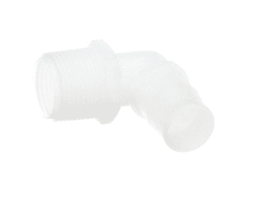 [PT60145801] PITCO 60145801 Elbow, PVDF Plastic, 1" MPT x 1" Hose Barb