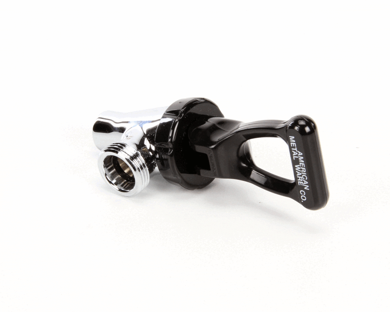 Crathco A522094 Model S Faucet, Chrome with Black Handle