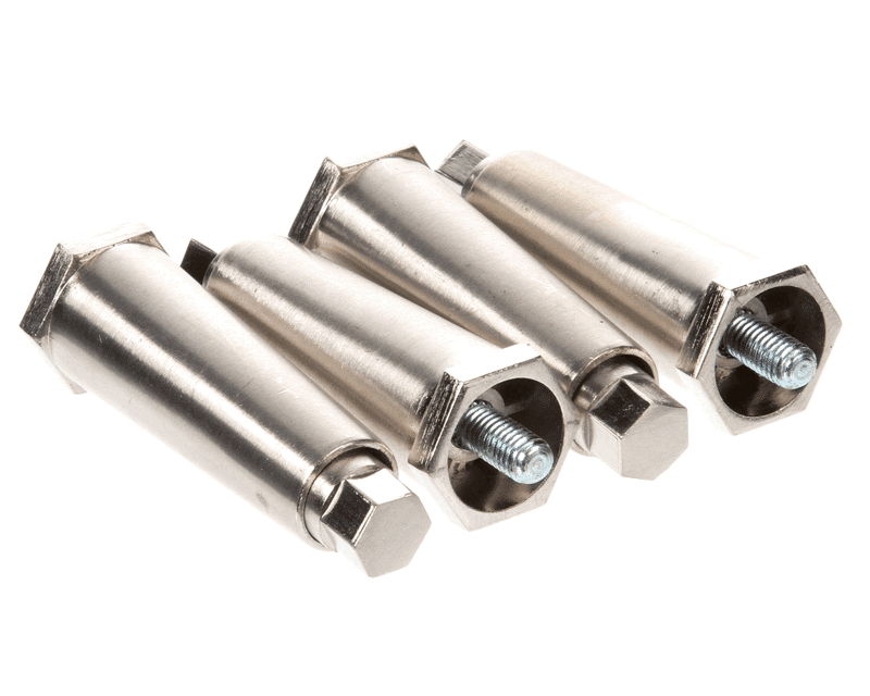 Crathco W0890220 Leg Kit, Adjustable, Chrome Plated, Set of 4