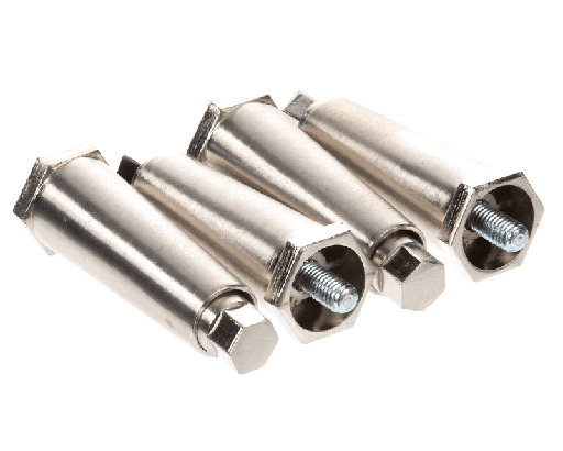 [W0890220] Crathco W0890220 Leg Kit, Adjustable, Chrome Plated, Set of 4