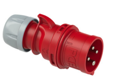 [4pin32a]  Industrial Male Power socket 4pin32a  CEE-plug 32A 4p 6h IP44 SHARK, Housing Material: PA6, Rated Current: 32A, Number of Poles: 4 (3P+PE), Clock-position: 6h, Rated voltage/frequency: 380-415V~ / 50+60Hz, Contacts: Brass Nickel Plated, Connection technology: Screw Terminals, IP protection class: IP44/IP54