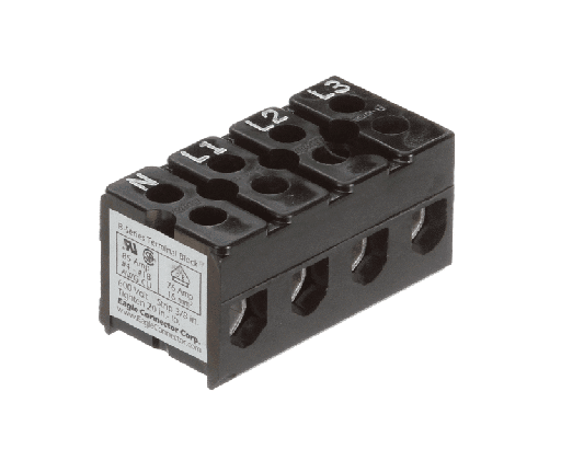 [A531-035] Crathco A531-035 Terminal Block, 4 Pole, 85 Amp, 600 Volt