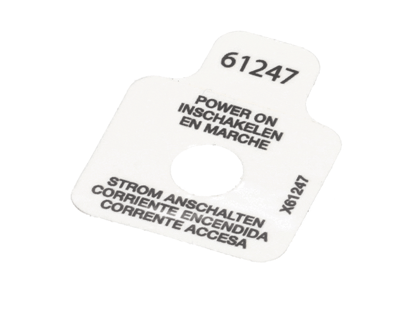 Crathco 61247 Label, Power on Light