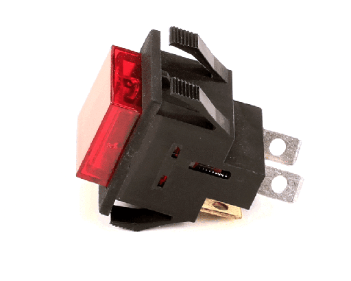 Crathco L574AL Switch, Pushbutton, SPST, Lighted Red, Stop, JAVA