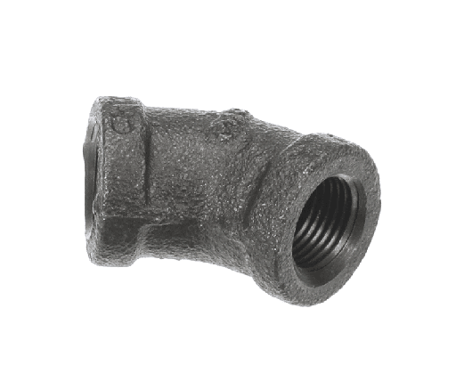 [PTP7037720] PITCO P7037720 Elbow, Black, 45-3/8