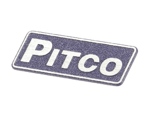 [PTP6094991] PITCO P6094991 Badge/Nameplate, Pitco, Diecast, 2 Pin