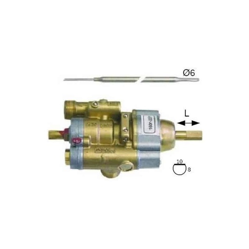 [58369] PEL 24ST THERMOSTATIC TAP WITH THERMOCOUPLE M9X1 INLET 20X1.5MM OUTLET 20X