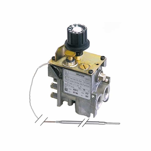 [003334] EUROSIT Gas Valve with Thermocouple M9X1 Inlet/Outlet 3/8F TMINI 110°C TMAXI 190