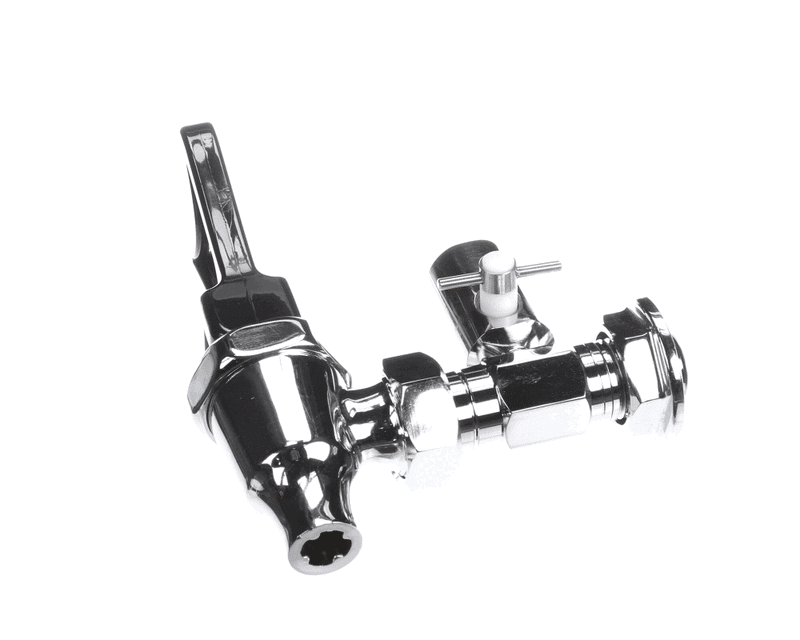 Crathco D022Q Hot Water Faucet and Shank Assembly with Shut Off and Shield Base