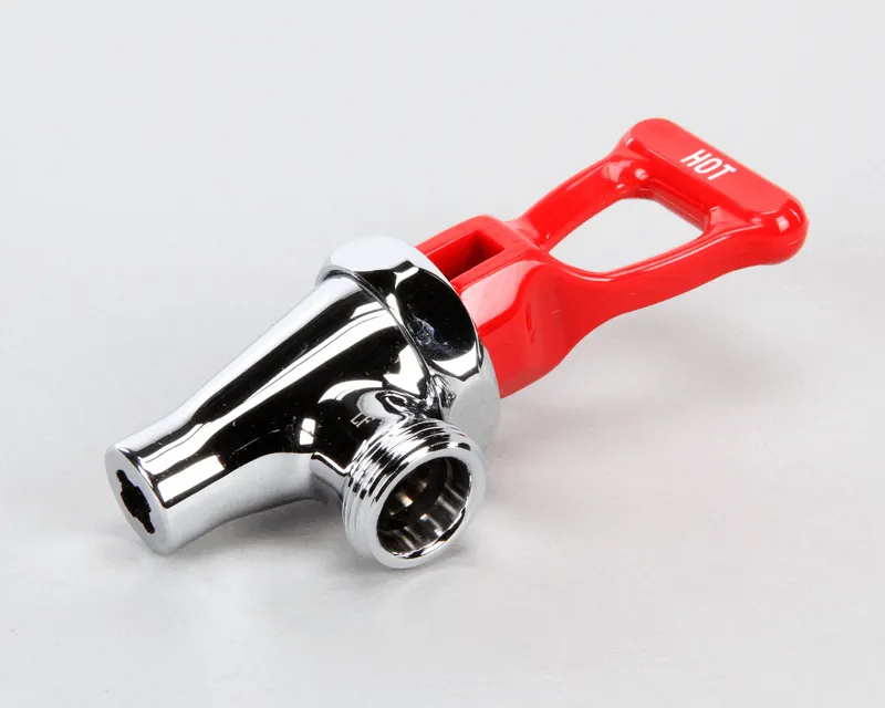 [80234L] Crathco 80234L Faucet, Red Handle, Hot
