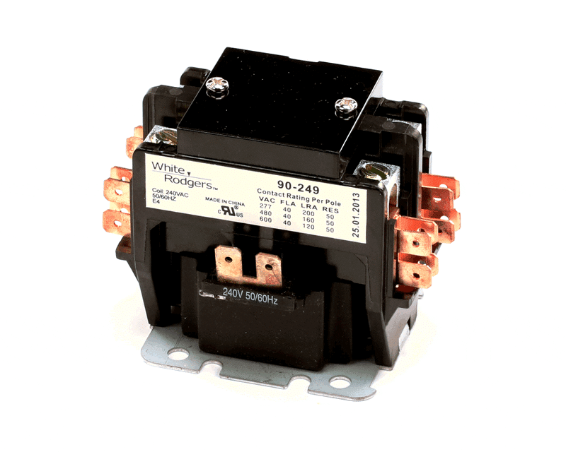 Crathco W0570635 Contactor, 2 Pole, 240V 50/60HZ Coil, 40FLA, 50RES