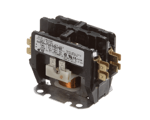 Crathco W0570655 Contactor, 24V Coil, 50/60HZ, 20A, 2 Pole