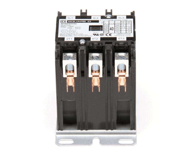 Crathco CG12AL Contactor, 3 Pole, 50A, 120V
