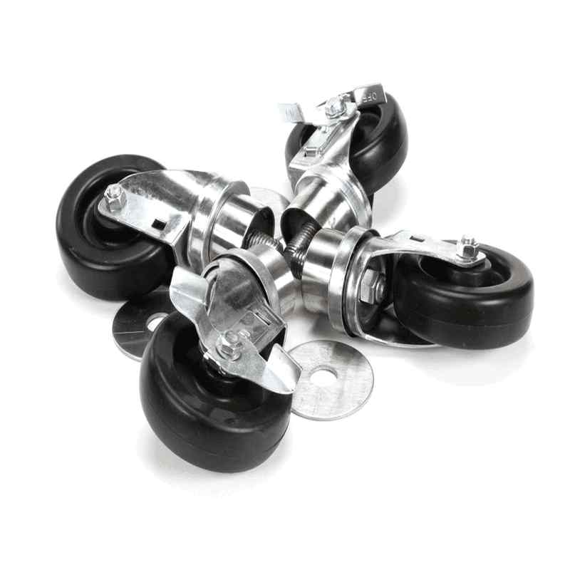 Garland 4526324 Caster, 6", Swivel, 2 Non Locking, 2 Locking, Stem, Set of 4