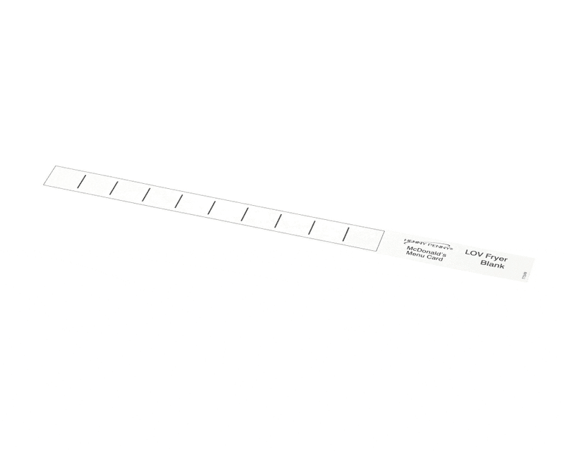 HENNY PENNY-Menu Card, Blank, LOV.