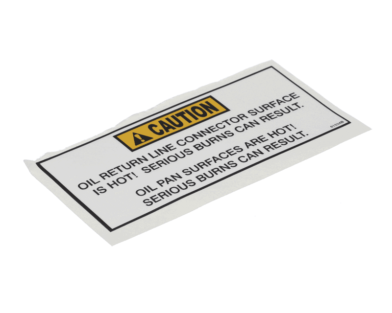 HENNY PENNY-61534 Label, Caution, Oil Pan Surfaces are Hot