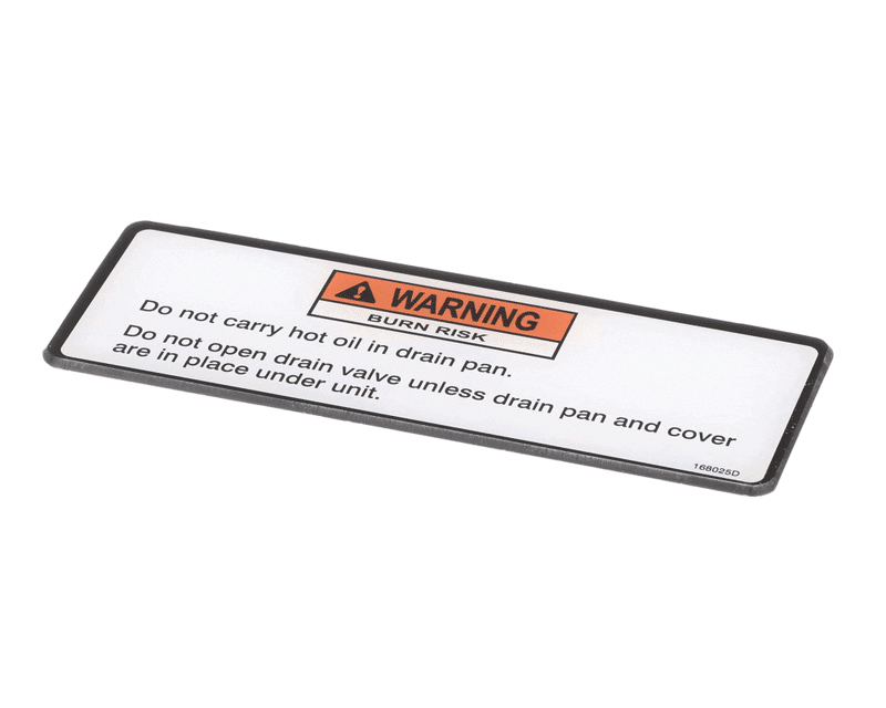 HENNY PENNY-Label/Warning Decal, Drain Pan