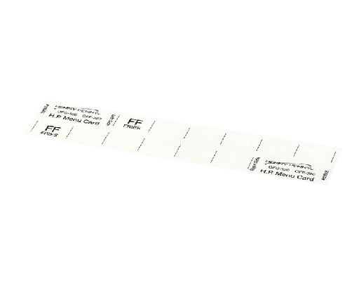 [59565] HENNY PENNY-Menu Card, HENNY PENNY General Market