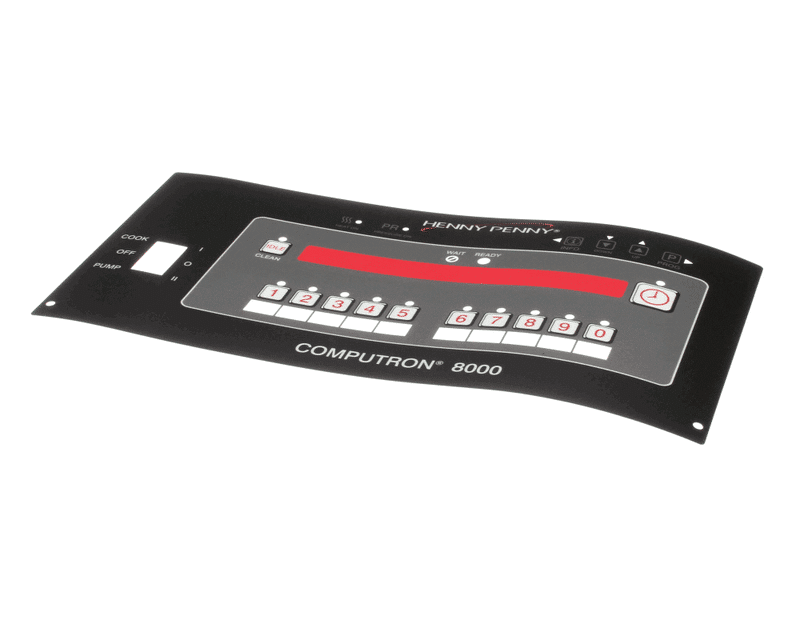 HENNY PENNY-Decal, Control, Bent, 0-9 Settings, Computron 8000