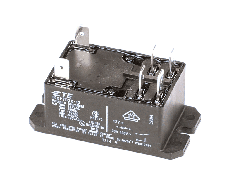 Alto Shaam RL-34434 Relay, 12V Coil, DPST, 30A
