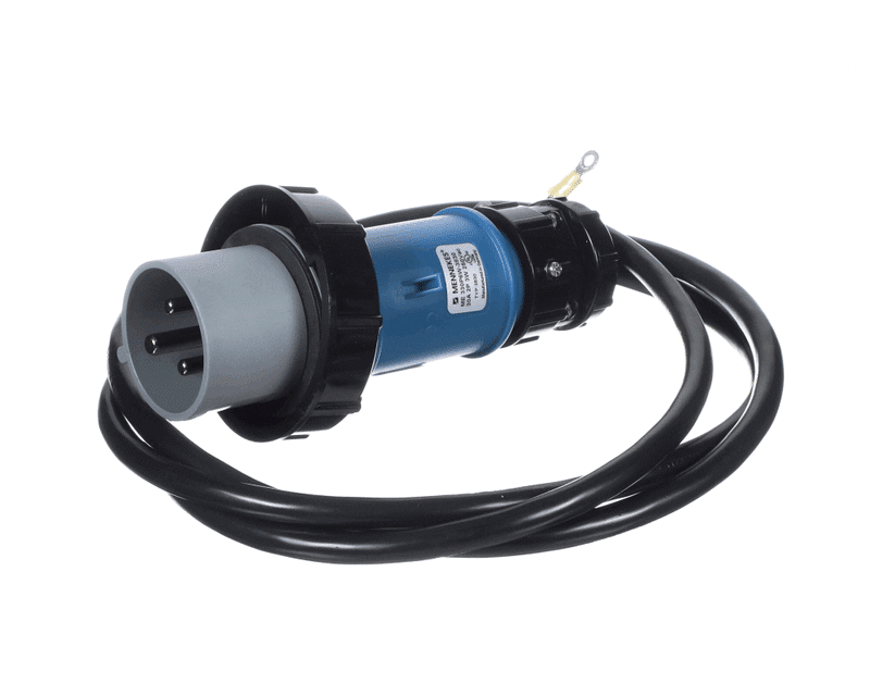 PRINCE CASTLE PC72-696 Power Cord with Plug, 83", 30A, 250VAC, 1PH, 3 Wire, Blue