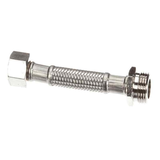 [COV113558] Convotherm 113558 Flex Hose with Fittings, 3/8" X 1/2" x 4", Stainless Steel, Claris Filter