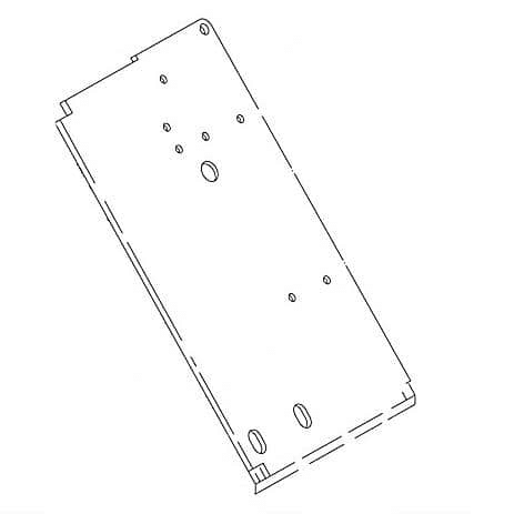 HOBART 00-032881 PLATE FRONT ASSEMBLY