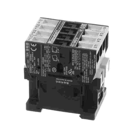 [006879] ELECTROLUX PROFESSIONAL 006879 Contactor, Benedikt & Jäger K3-18ND10, 3P NO + 1 Aux NO, 230V 18A 7.5kW