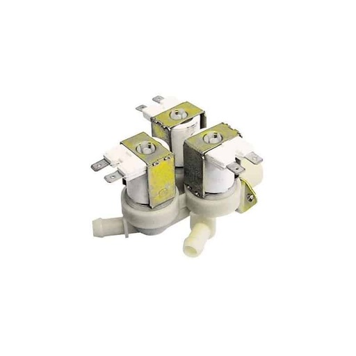 [47538] ELECTROVANNE 3VOIES 220-240V AC 50HZ ENTREE 3/4M SORTIE 3X10MM TMINI 25°C TMAXI