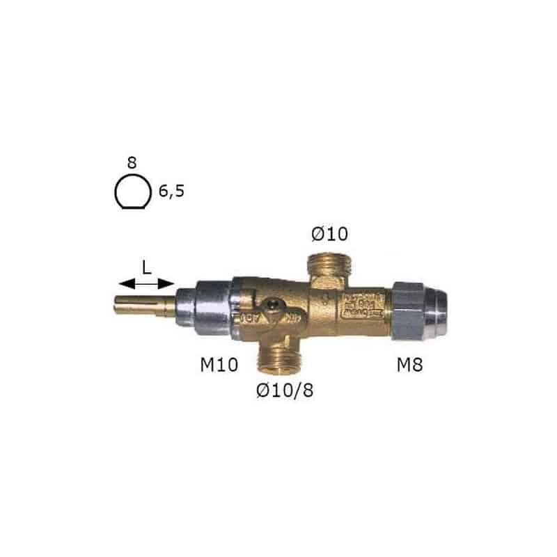 ROBINET GAZ PEL 20S RAC TC M8X1 '